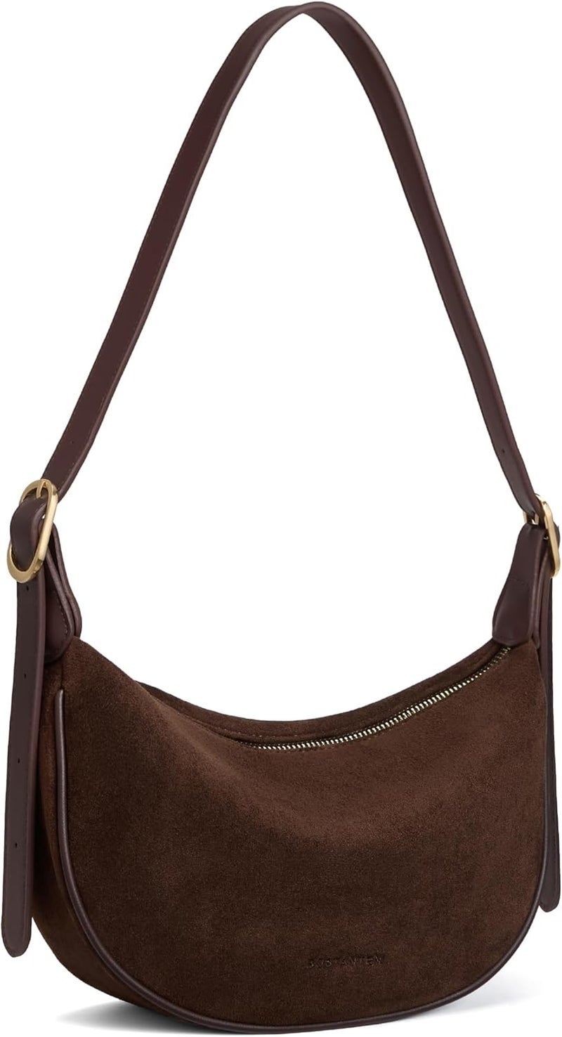 Bostanten Purses for Women Small Crossbody Bags Crescent Shoulder Bag Hobo Handbag with Adjustable Strap - Image 1